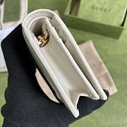 Gucci Jackie 1961 Card Case Wallet In White 645536 Size 11x8.5x3cm - 6