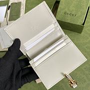 Gucci Jackie 1961 Card Case Wallet In White 645536 Size 11x8.5x3cm - 4