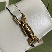 Gucci Jackie 1961 Card Case Wallet In White 645536 Size 11x8.5x3cm - 3