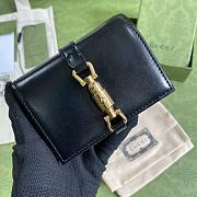 Gucci Jackie 1961 Card Case Wallet In Black 645536 Size 11x8.5x3cm - 1