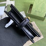 Gucci Jackie 1961 Card Case Wallet In Black 645536 Size 11x8.5x3cm - 4