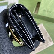 Gucci Jackie 1961 Card Case Wallet In Black 645536 Size 11x8.5x3cm - 5