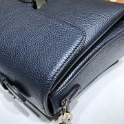 Gucci GG Interlocking Chain Shoulder Bag In Dark Blue 32cm - 6