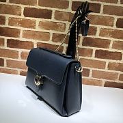 Gucci GG Interlocking Chain Shoulder Bag In Dark Blue 32cm - 5