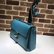 Gucci GG Interlocking Chain Shoulder Bag In Ocean Blue 32cm - 4