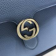 Gucci GG Interlocking Chain Shoulder Bag In Light Purple 32cm - 6