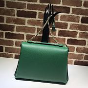 Gucci GG Interlocking Chain Shoulder Bag In Green 32cm - 3