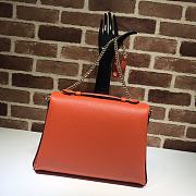 Gucci GG Interlocking Chain Shoulder Bag In Orange 32cm - 5