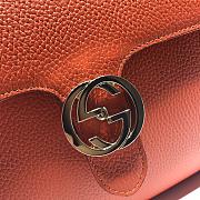 Gucci GG Interlocking Chain Shoulder Bag In Orange 32cm - 2