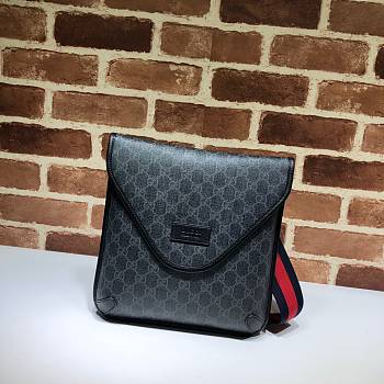 Gucci GG Black Men Shoulder Bag 599521 Size 26x26x5cm