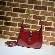 Gucci Jackie 1961 Small Hobo Bag In Red 636709 Size 28x19x4.5cm - 1