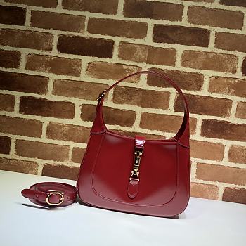 Gucci Jackie 1961 Small Hobo Bag In Red 636709 Size 28x19x4.5cm