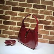 Gucci Jackie 1961 Small Hobo Bag In Red 636709 Size 28x19x4.5cm - 6