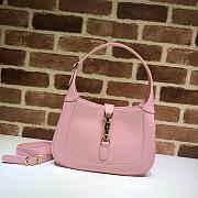 Gucci Jackie Small Hobo Bag In Pink 636709 Size 28x19x4.5cm - 1
