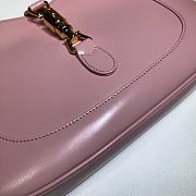 Gucci Jackie Small Hobo Bag In Pink 636709 Size 28x19x4.5cm - 3