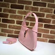 Gucci Jackie Small Hobo Bag In Pink 636709 Size 28x19x4.5cm - 5