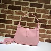 Gucci Jackie Small Hobo Bag In Pink 636709 Size 28x19x4.5cm - 6