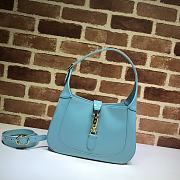 Gucci Jackie 1961 Small Hobo Bag In Light Blue 636709 Size 28x19x4.5cm - 1