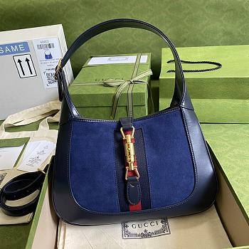Gucci Jackie 1961 Small Hobo Bag Oean Blue 636709 Size 28x19x4.5cm