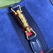 Gucci Jackie 1961 Small Hobo Bag Oean Blue 636709 Size 28x19x4.5cm - 5