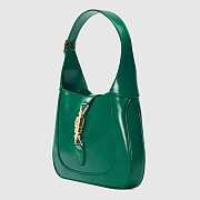 Gucci Jackie 1961 Small Hobo Bag In Green 636709 Size 28x19x4.5cm - 3