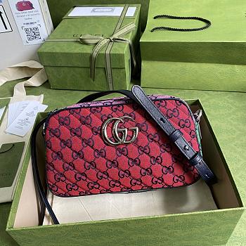 Gucci Diagonal Matelassé GG Multicolour Canvas 44763 Size 24x12x7cm