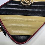 Gucci GG Marmont Small Shoulder Bag Black & Beige 443497 Size 24x12x7cm - 5