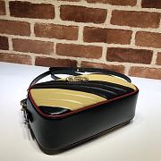Gucci GG Marmont Small Shoulder Bag Black & Beige 443497 Size 24x12x7cm - 6