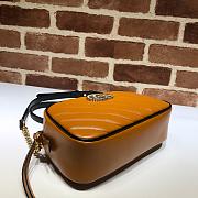 Gucci GG Marmont Small Shoulder Bag Black & Brown 447632 Size 24x12x7cm - 2