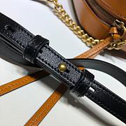 Gucci GG Marmont Small Shoulder Bag Black & Brown 447632 Size 24x12x7cm - 5