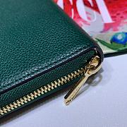 Gucci Zumi Grainy Leather Around Wallet 570661 Size 19x103.5cm - 6
