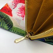 Gucci Zumi Grainy Leather Around Wallet In Yellow 570661 Size 19x103.5cm - 3