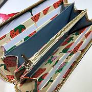 Gucci Zumi Grainy Leather Around Wallet Strawberry 570661 Size 19x103.5cm - 6