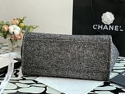 Chanel Deauville Shopping Bag In Black A67001 Size 38cm - 5