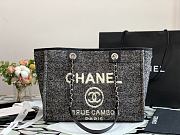 Chanel Deauville Shopping Bag In Black A67001 Size 34cm - 1