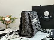 Chanel Deauville Shopping Bag In Black A67001 Size 34cm - 6