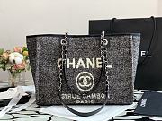 Chanel Deauville Shopping Bag In Black A67001 Size 34cm - 3