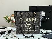 Chanel Deauville Shopping Bag In Black A67001 Size 28cm - 1
