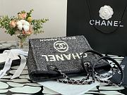 Chanel Deauville Shopping Bag In Black A67001 Size 28cm - 6