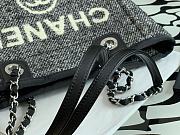 Chanel Deauville Shopping Bag In Black A67001 Size 28cm - 4