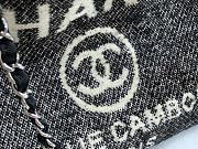 Chanel Deauville Shopping Bag In Black A67001 Size 28cm - 2