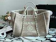Chanel Deauville Shopping Bag In Grey A67001 Size 38cm - 2