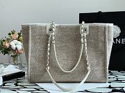 Chanel Deauville Shopping Bag In Grey A67001 Size 34cm - 4