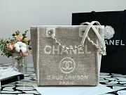 Chanel Deauville Shopping Bag In Grey A67001 Size 28cm - 6