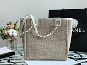 Chanel Deauville Shopping Bag In Grey A67001 Size 28cm - 4