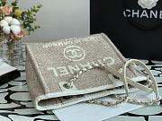 Chanel Deauville Shopping Bag In Grey A67001 Size 28cm - 3