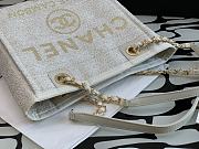 Chanel Deauville Shopping Bag In White A67001 Size 28cm - 2