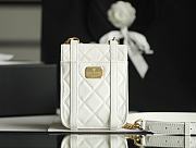 Chanel Vertical Flap Bag Preview Counter In White Size 17x14x7cm - 4
