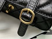 Chanel Aged Calfskin & Gold-tone Metal Handbag Black 17x25x8cm - 3