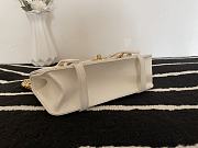 Chanel Aged Calfskin & Gold-tone Metal Handbag White 17x25x8cm  - 2